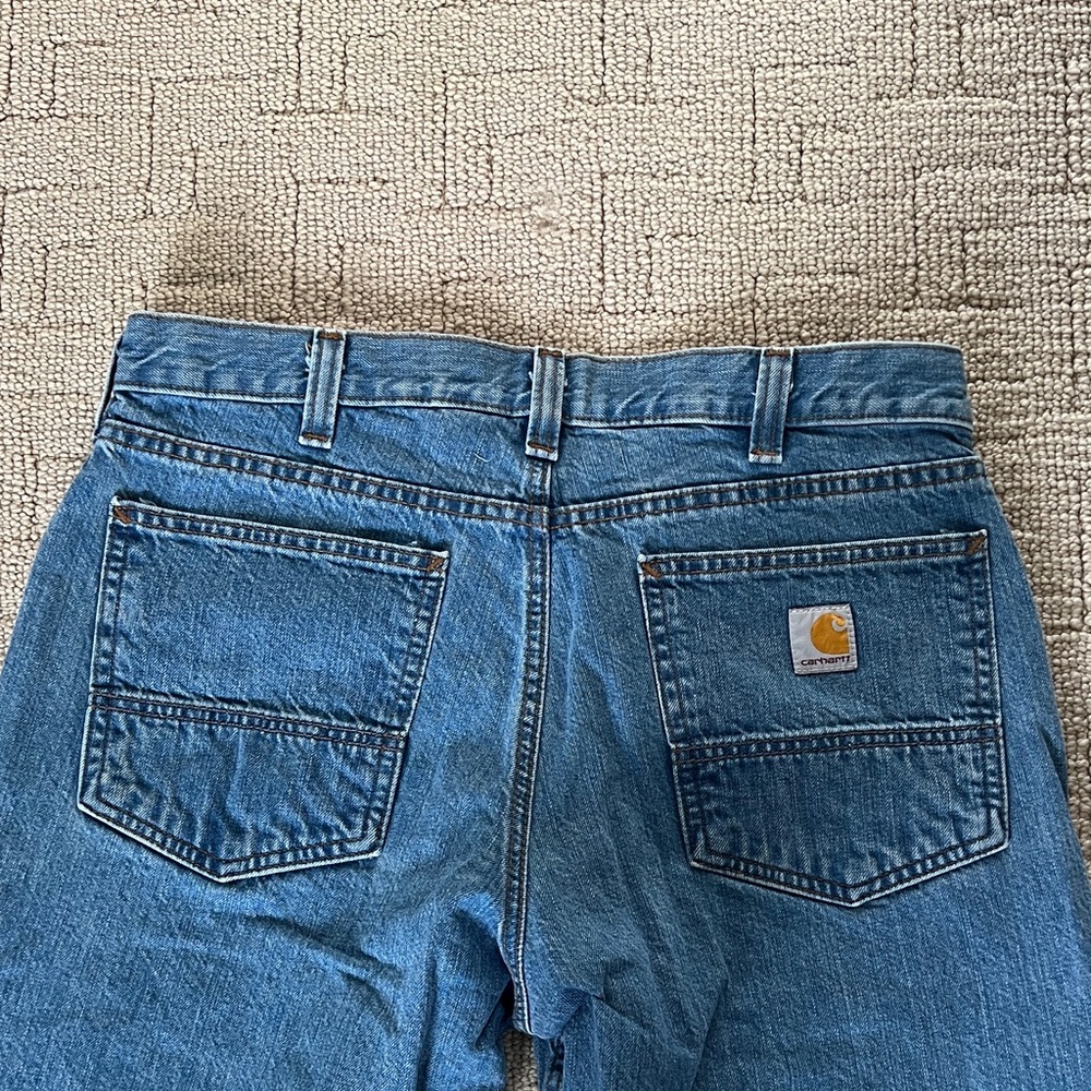 Carhartt Men's Straight Blue Jeans - Picture 5 of 5